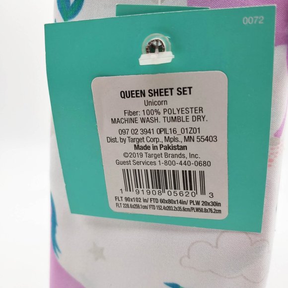 Queen Unicorn Sheet Set - Pillowfort - Picture 3 of 4